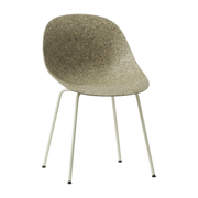 Chaise recyclable en algue et acier crème Mat - Normann Copenhagen