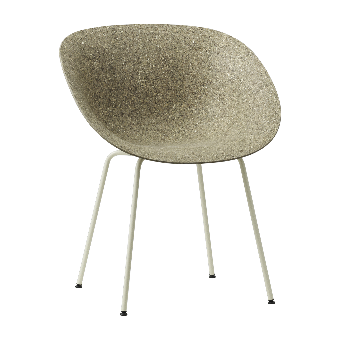 Silla con reposabrazos de algas marinas de acero reciclable Mat - Normann Copenhagen