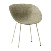 Sedia con braccioli in acciaio riciclabile a base di alghe Mat - Normann Copenhagen