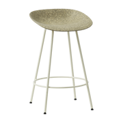 Recycelbarer Barhocker aus Algen und cremefarbenem Stahl 65cm Mat - -. Normann Copenhagen