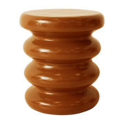 Table d'appoint en terre cuite caramel 36x36x35cm Allure - HKliving