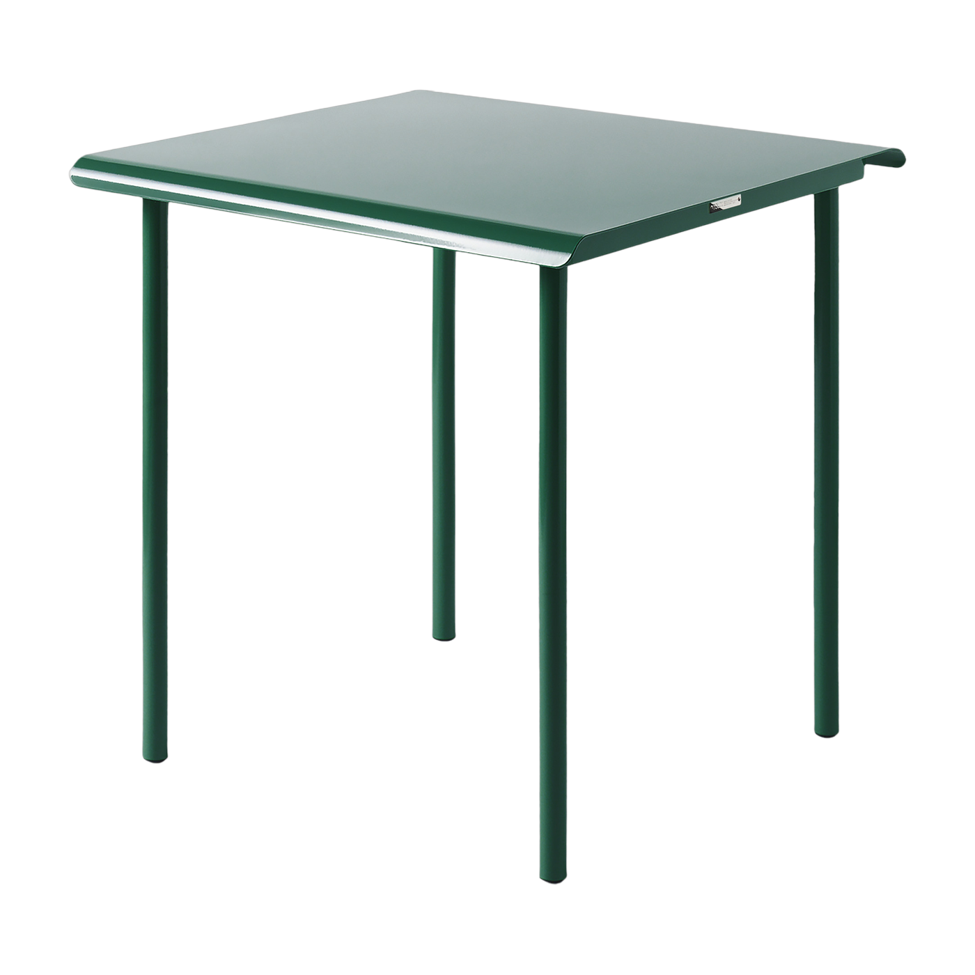 Quadratischer Gartentisch aus grünem Edelstahl mousse 75x75cm Patio - -. Tolix