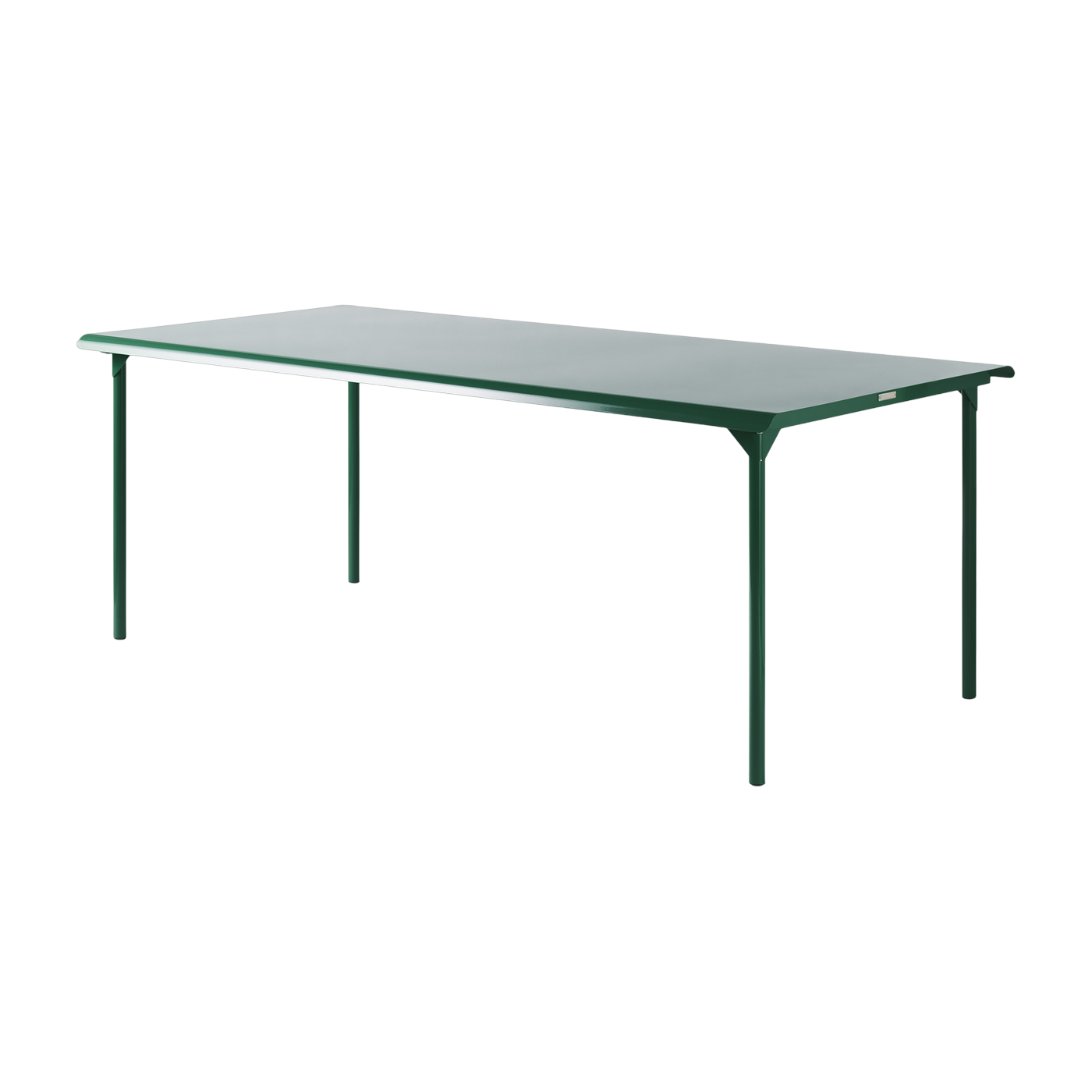 Rechteckiger Gartentisch aus grünem Edelstahl mousse 200x100cm Patio - -. Tolix