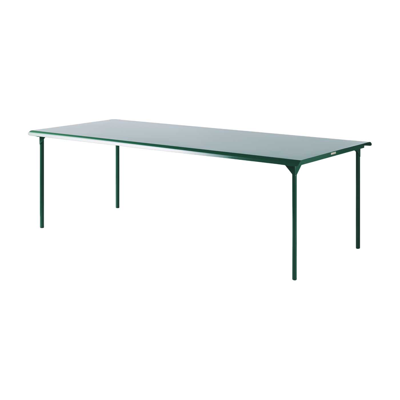Rechteckiger Gartentisch aus grünem Edelstahl mousse 240x100cm Patio - -. Tolix