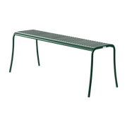 mousse Patio Banco de jardín verde de acero inoxidable 116x48cm - Tolix