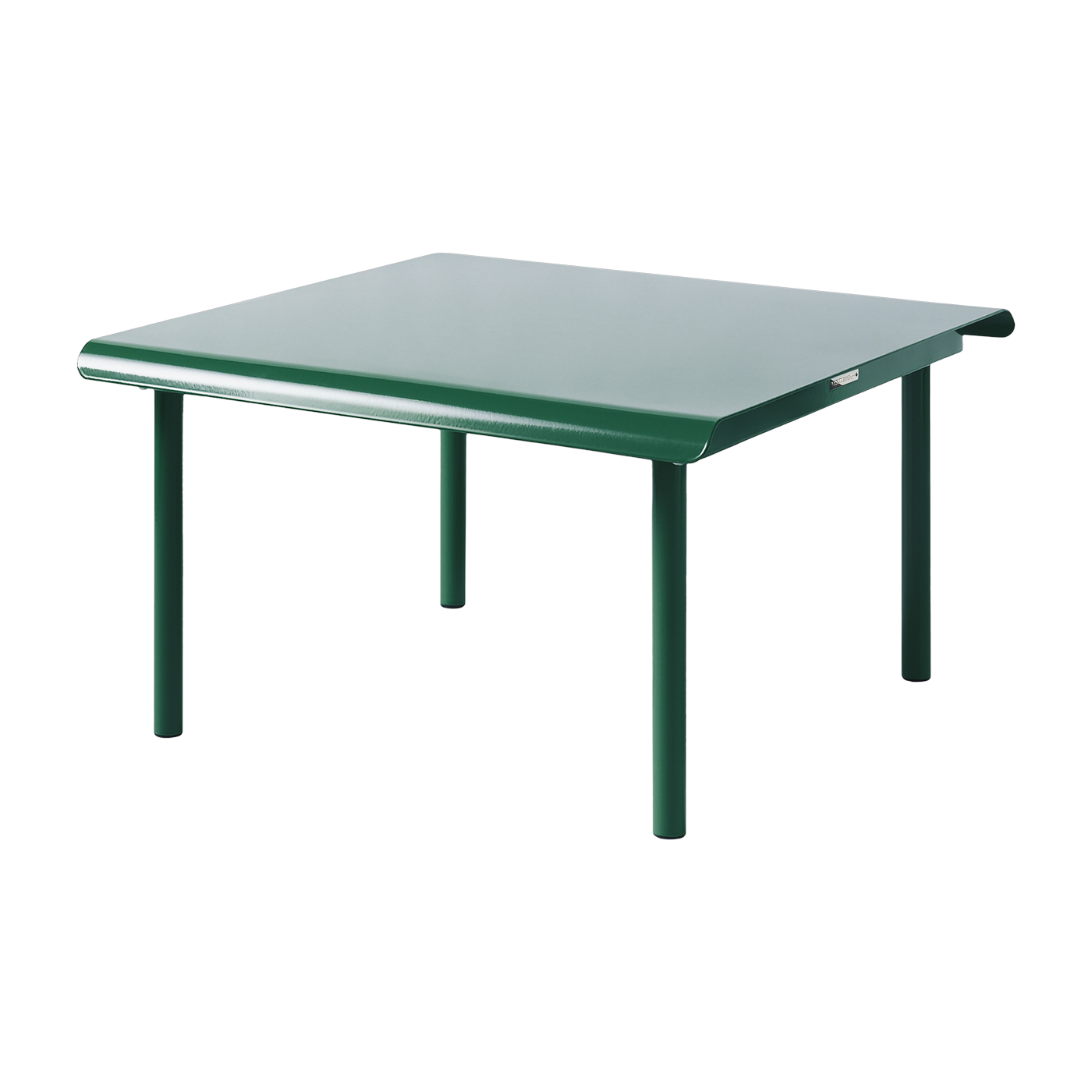 Quadratischer Garten-Couchtisch aus grünem Edelstahl mousse 75x75cm Patio - -. Tolix