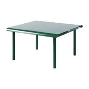 mousse Patio Mesa de centro cuadrada de jardín en acero inoxidable verde 75x75cm - Tolix