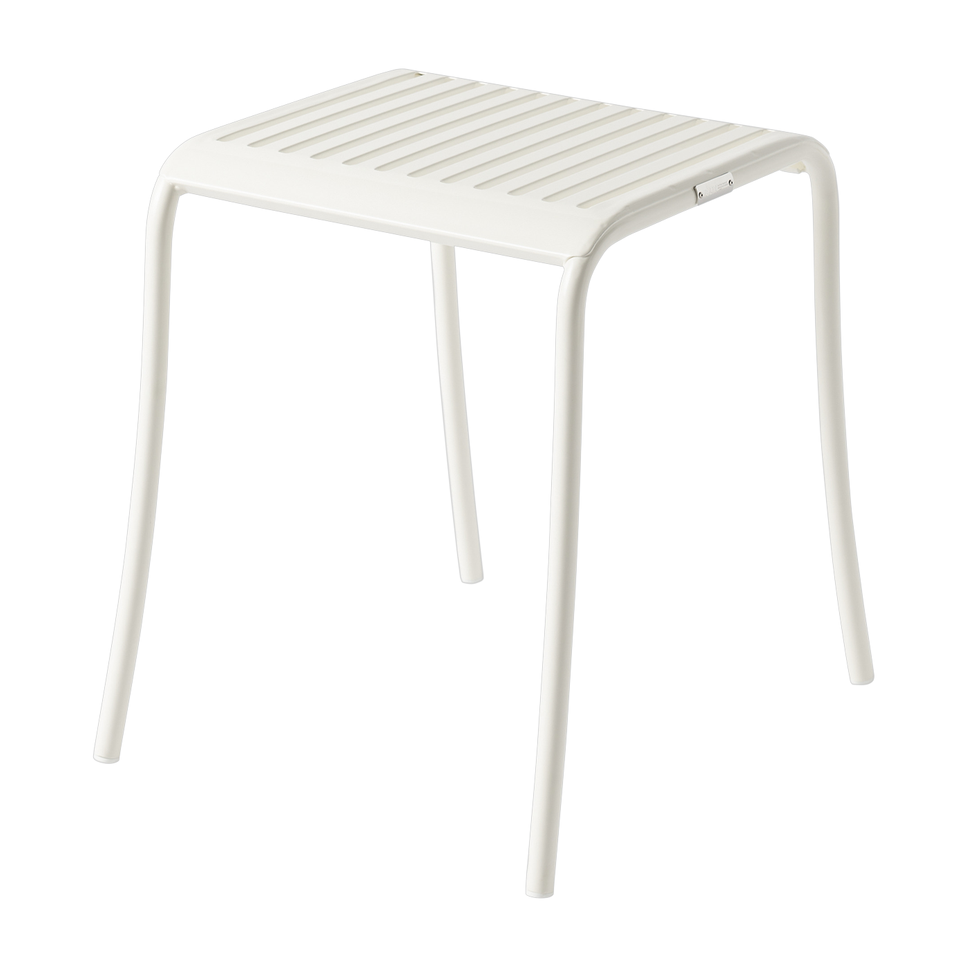 Gartenhocker aus reinweißem Edelstahl 39, 5x48cm Patio -. Tolix