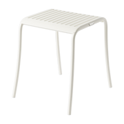 Gartenhocker aus reinweißem Edelstahl 39, 5x48cm Patio -. Tolix