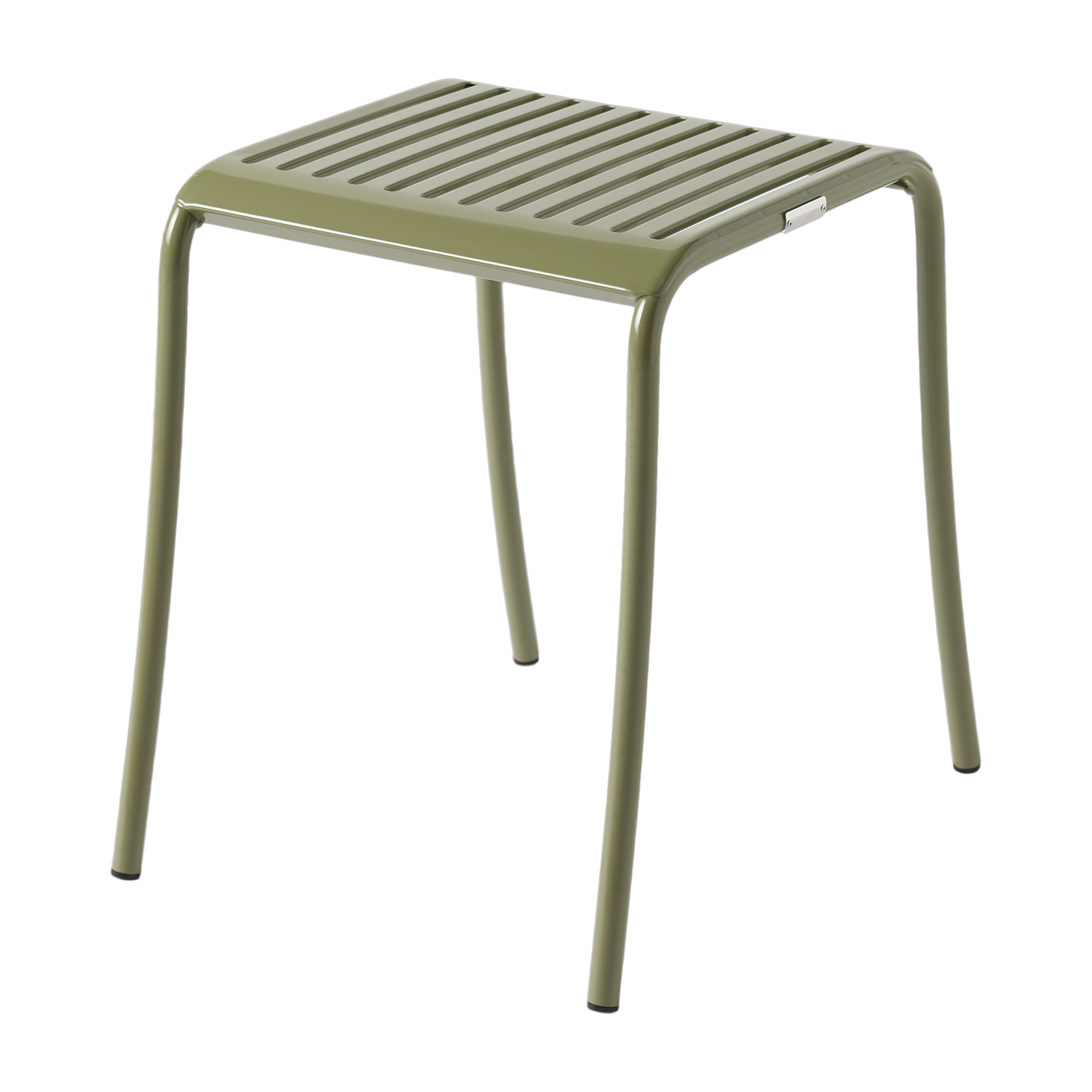 Gartenhocker Edelstahl grün Binse 39, 5x48cm Patio - - Tolix