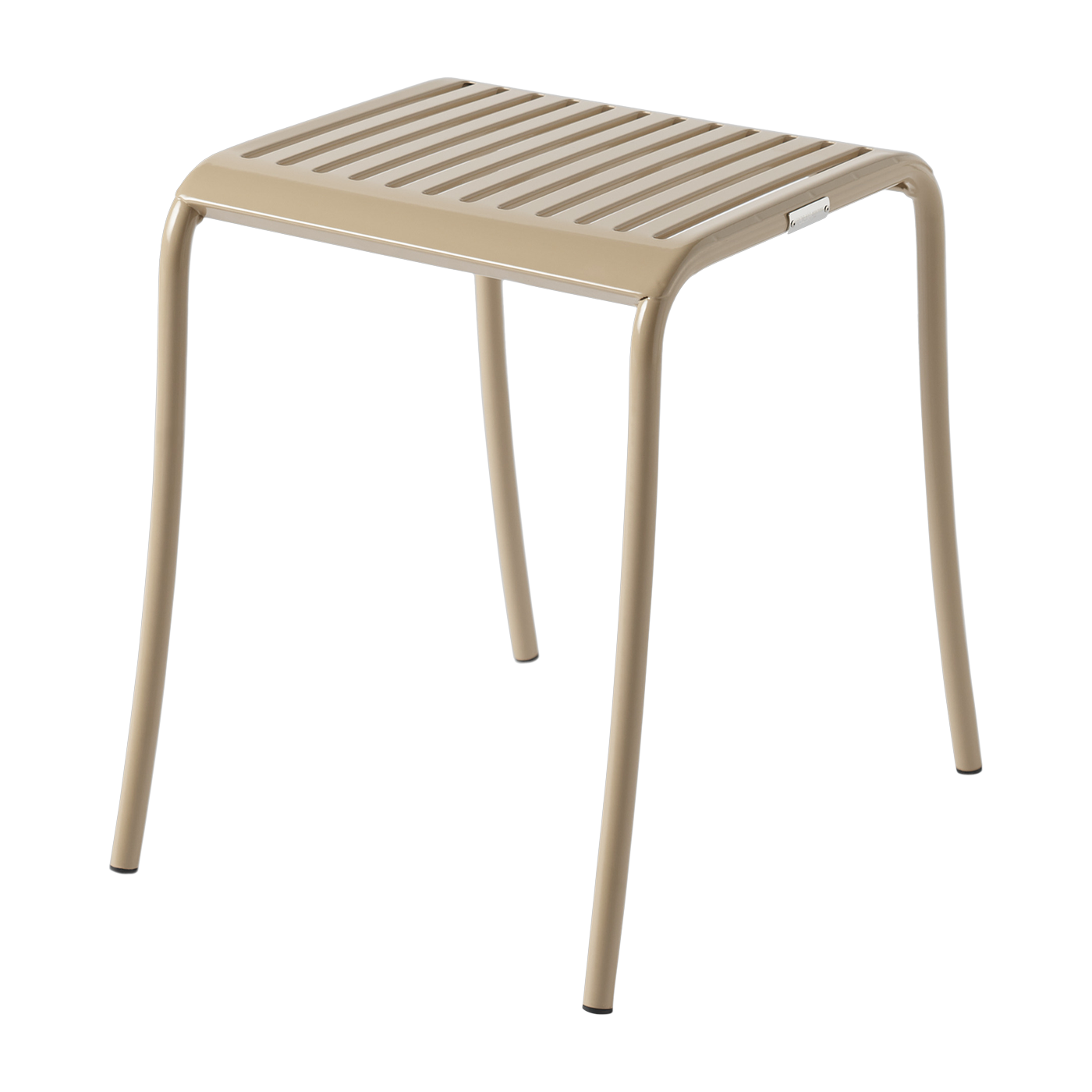 Gartenhocker aus Edelstahl beige-grau 39, 5x48cm Patio -. Tolix