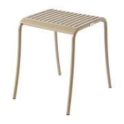 Gartenhocker aus Edelstahl beige-grau 39, 5x48cm Patio -. Tolix