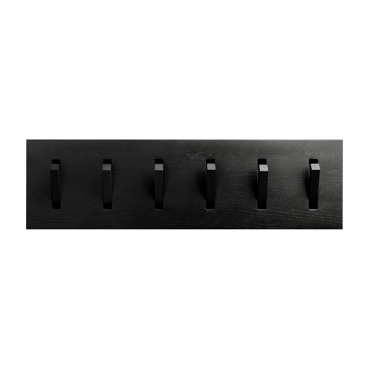 Porte-manteaux rectangulaire en chêne noir 6 crochets 78x4x23cm Utilitile - Ethnicraft Accessories