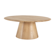 Table basse ronde en chêne massif 80x33cm Mushroom - Gazzda