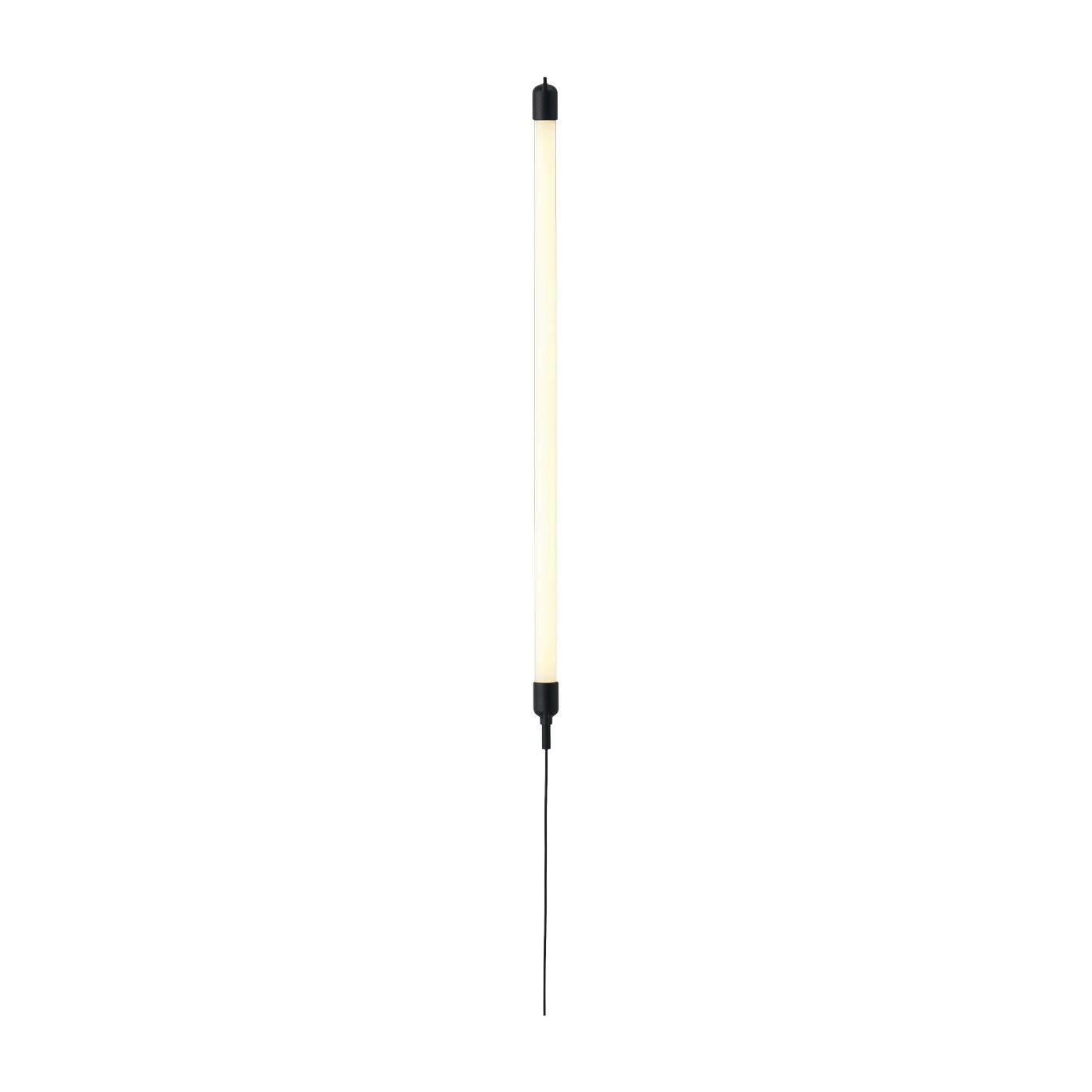Fine Applique a led in alluminio nero 60cm - Muuto