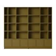 Bibliothèque en bois mdf marron vert 262x228cm - Muuto