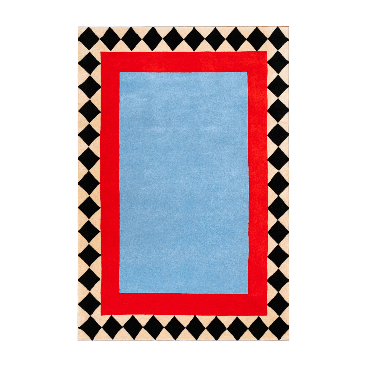 Tappeto in lana trapuntata 170x240cm Swimming Pool - Colortherapis
