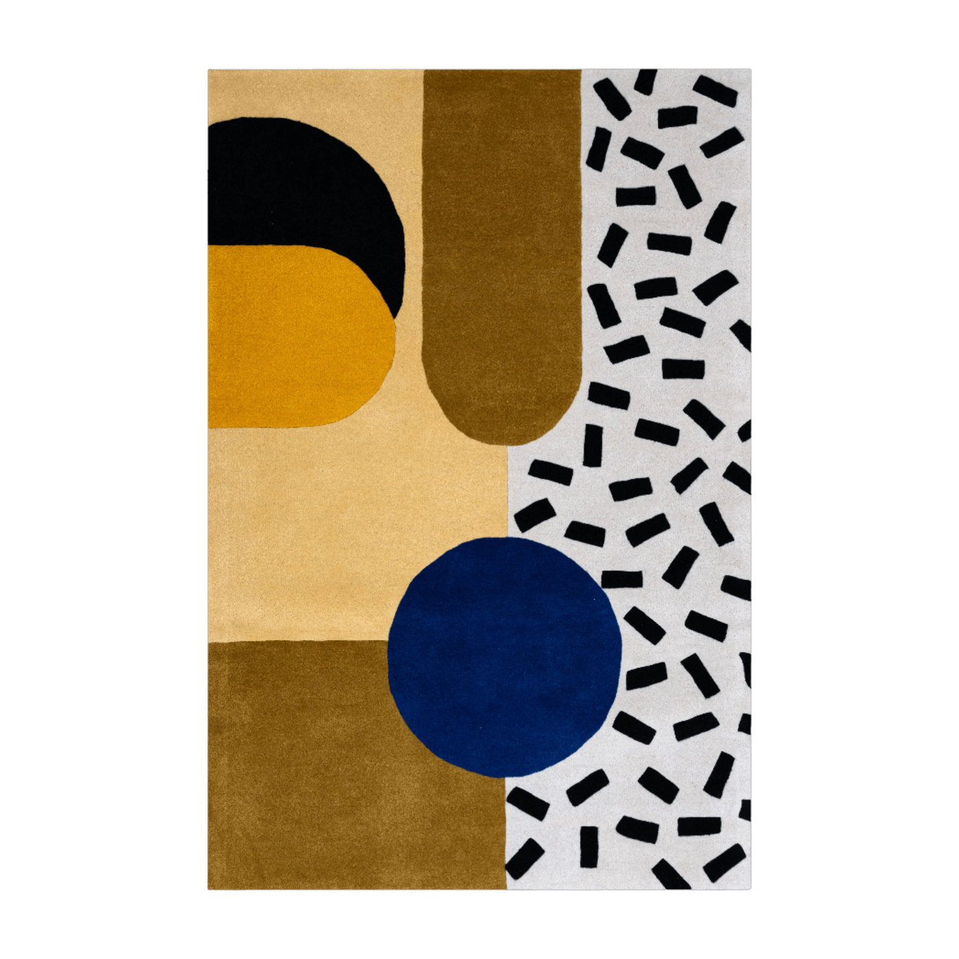 Tappeto in lana trapuntata 200x300cm Housewarming Party - Colortherapis