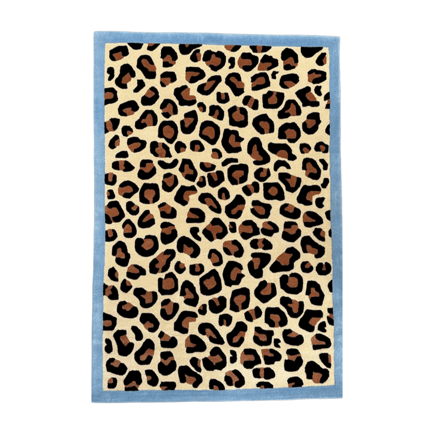 Tappeto in lana tufted 200x300cm Blue Leopard - Colortherapis