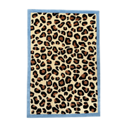 Getufteter Wollteppich 200x300cm Blue Leopard -. Colortherapis