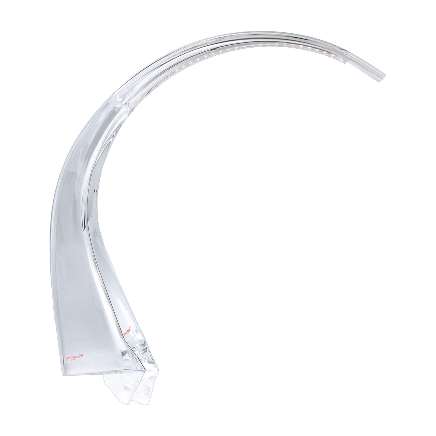 Crystal clear curved lamp Taj mini - Kartell
