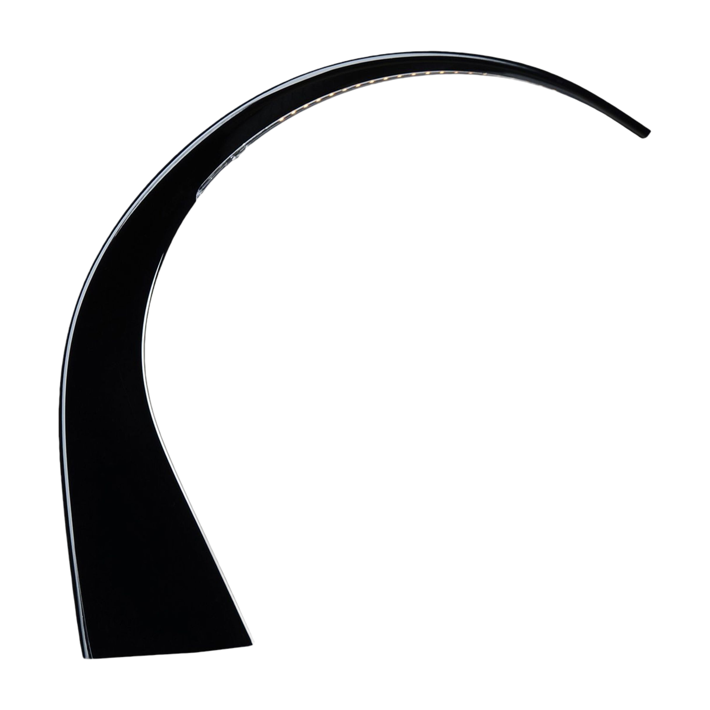 Black curved lamp brillant Taj mini - Kartell