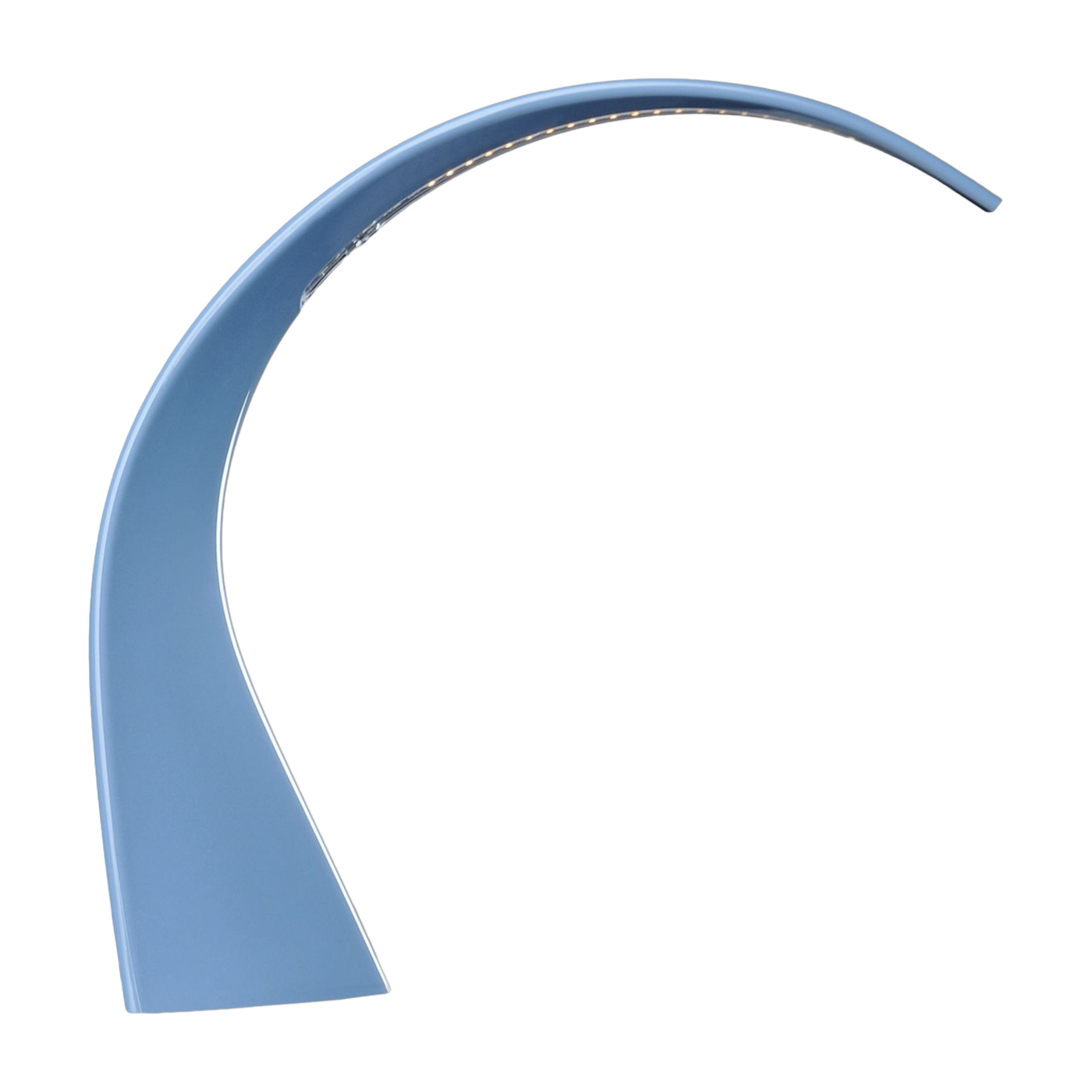 Curved azure-blue lamp Taj mini - Kartell