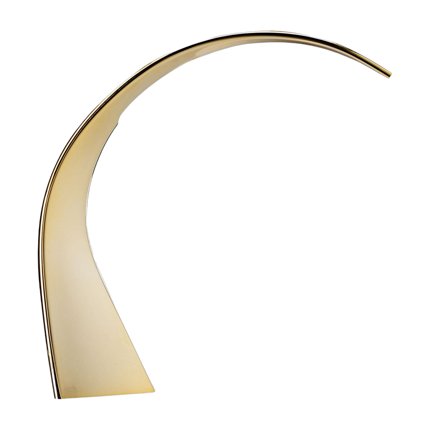 Curved gold lamp Taj mini - Kartell