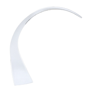 White curved glossy lamp Taj - Kartell