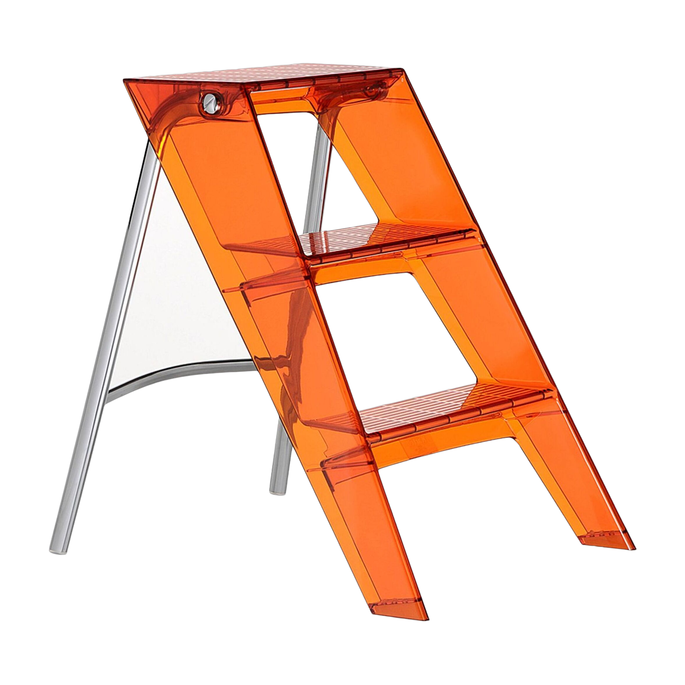 سلم معدني وبولي كربونات برتقالي أحمر Upper - Kartell