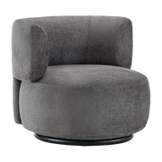 Fauteuil en tissus chenille déhoussable gris K-Waiting - Kartell