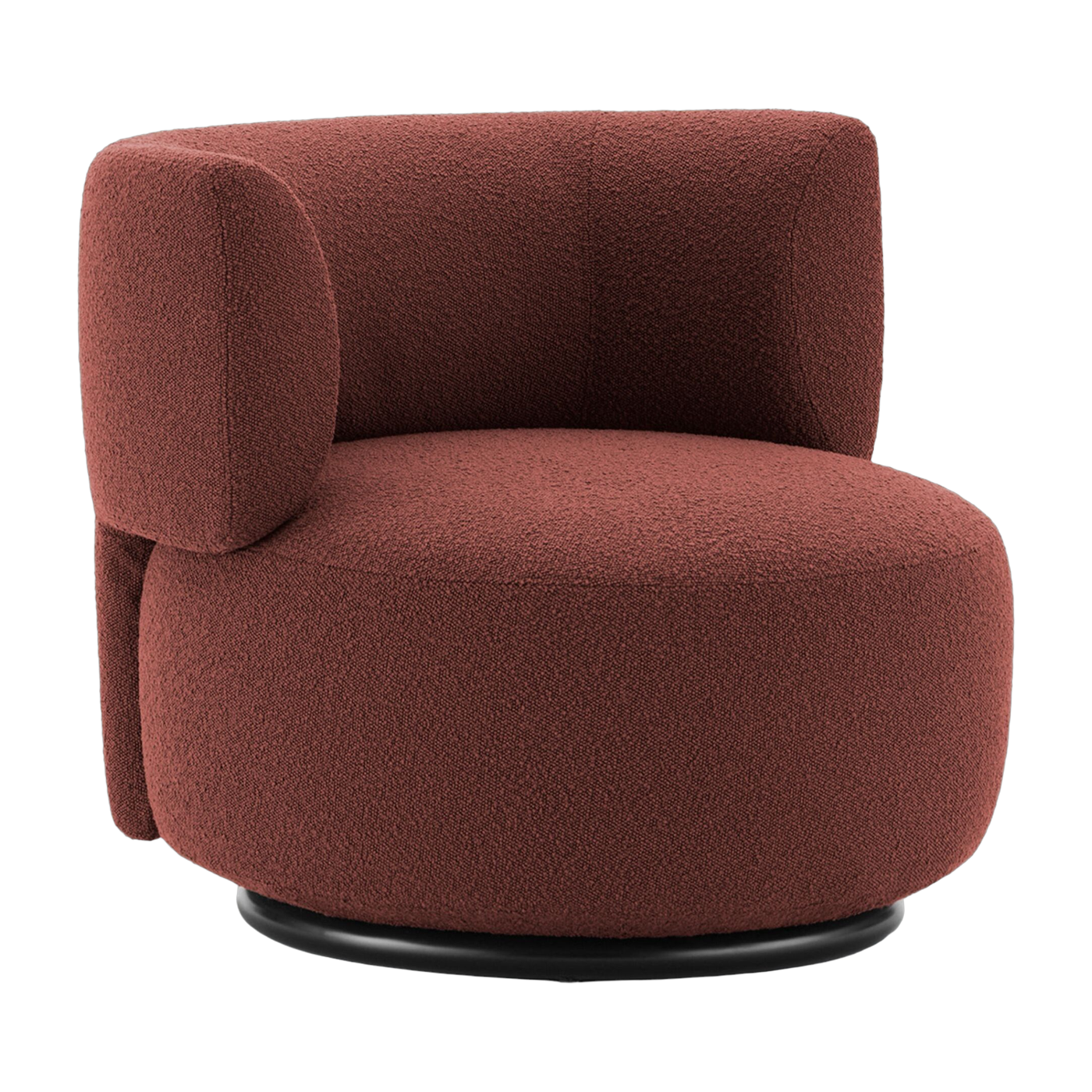 Sessel mit abziehbarem Bouclé-Stoff rot K-Waiting - -. Kartell