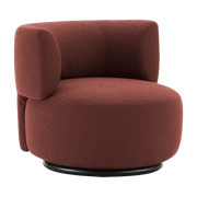 K-Waiting Poltrona in tessuto arricciato rosso sfoderabile - Kartell