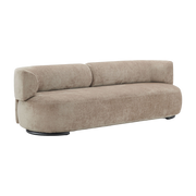 Sofa aus beigem Chenille-Stoff K-Waiting -. Kartell