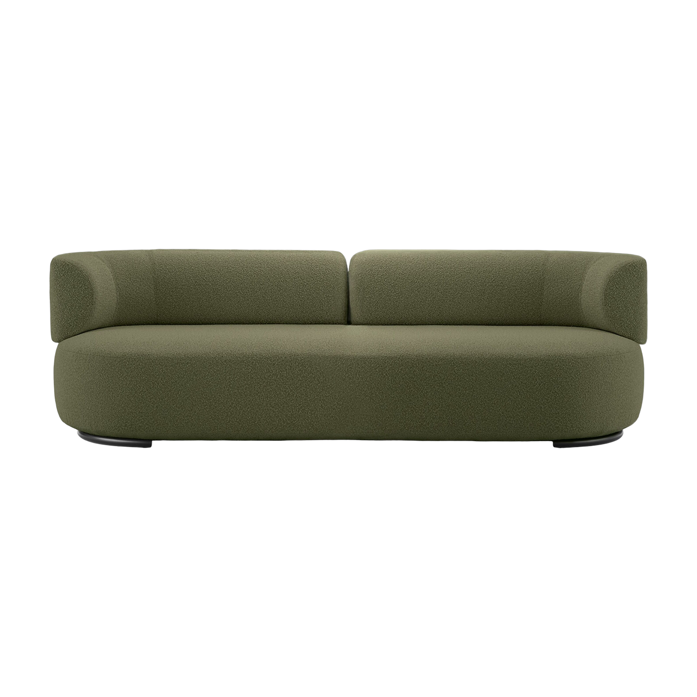 Sofa aus grünen Schlingenstoffen K-Waiting -. Kartell