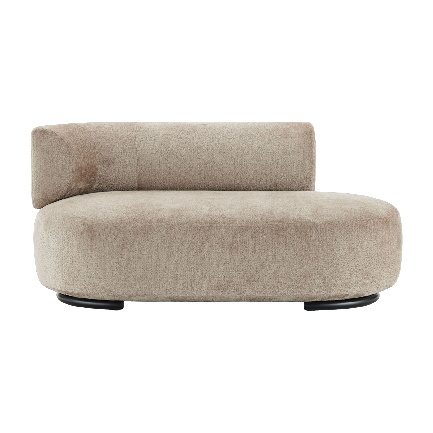 Linker Dormeuse aus beigem Chenille-Stoff K-Waiting - -. Kartell