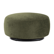K-Waiting Pouf in tessuto di ciniglia verde - Kartell