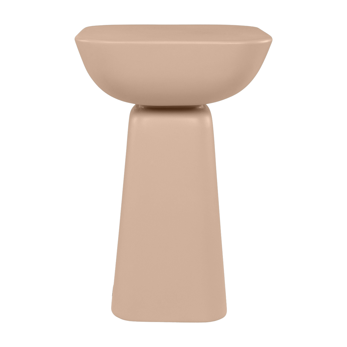 Balance Mesa auxiliar de hormigón reforzado con fibra de vidrio 40x60cm - tierra marchita Versmissen