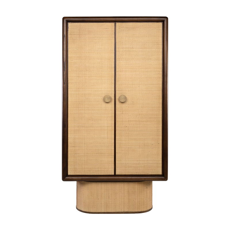 rotin Armadio in legno di Mindi e 100x187, 5 cm Granada - Versmissen