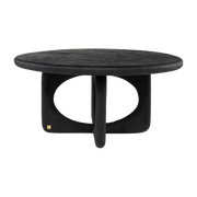 Table basse en polyester renforcé de fibres de verre noir cassé 90x43cm Neo - Versmissen
