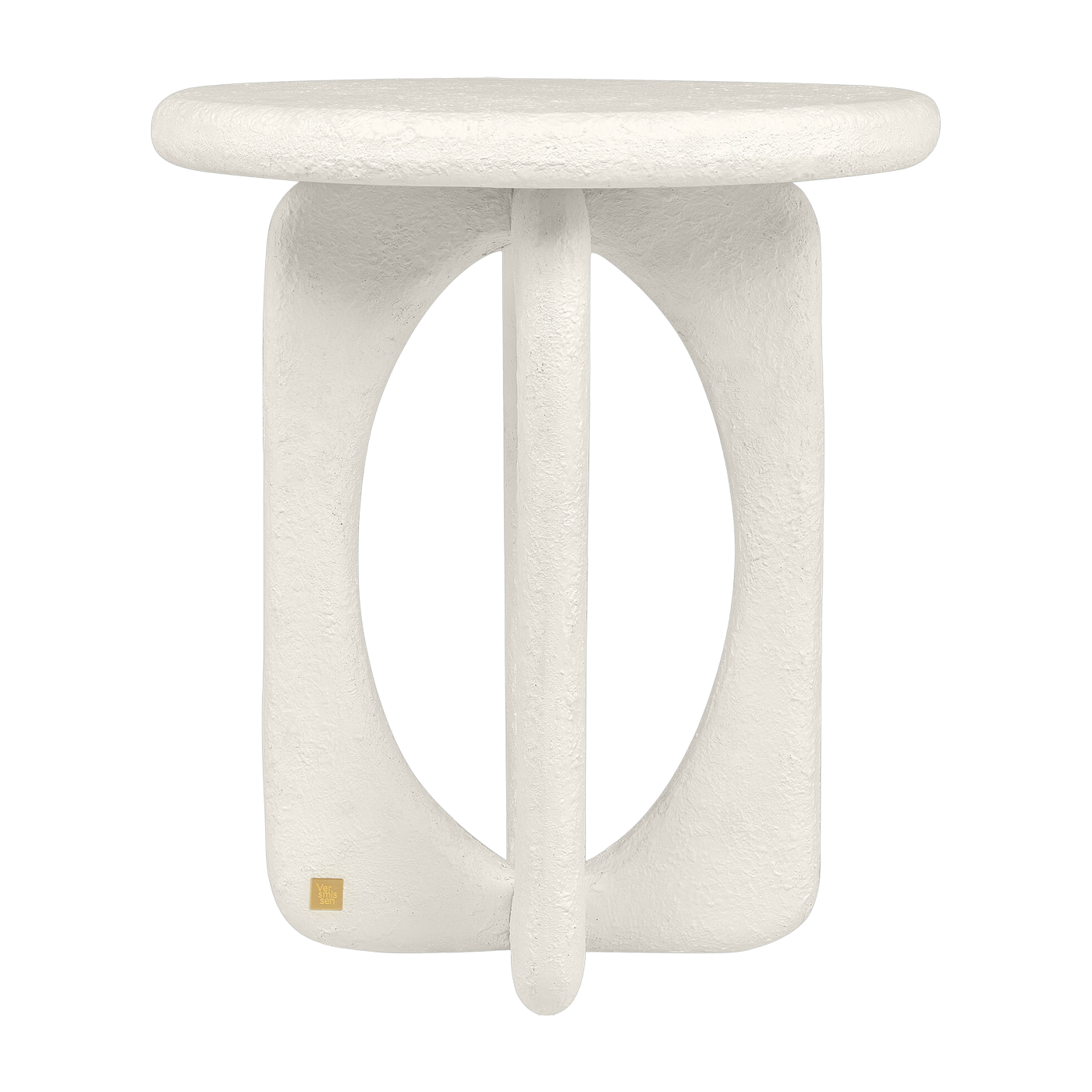 Beistelltisch aus glasfaserverstärktem Polyester off white 48x55cm Neo -. Versmissen