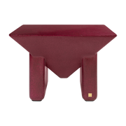 brillant Prism Mesa de centro cuadrada de hormigón reforzado con fibra de vidrio burdeos 60x40cm - Versmissen