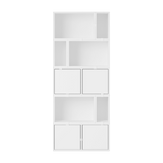 87x218cm librería de madera mdf blanca - Muuto