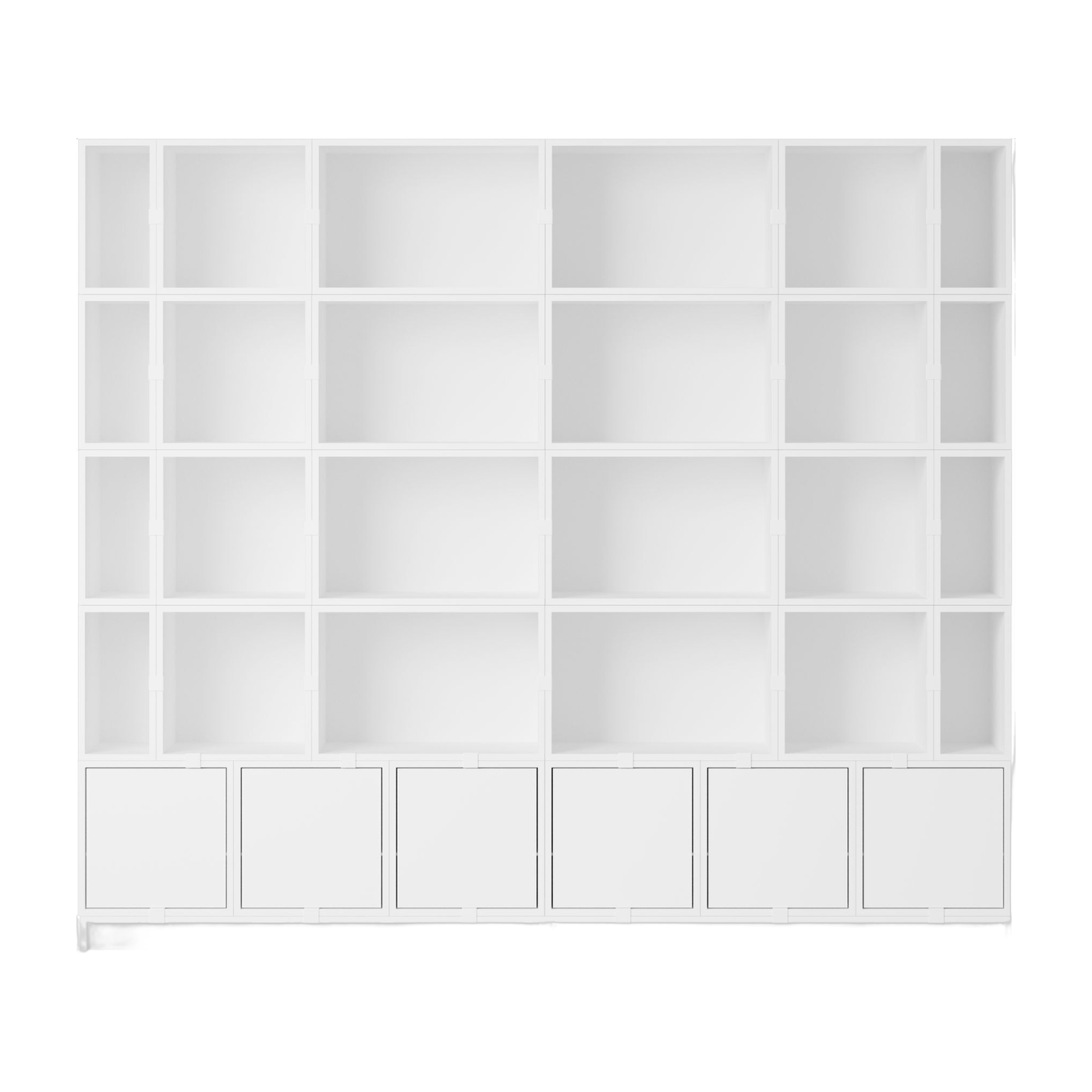 Libreria in legno mdf bianco 262x228cm - Muuto