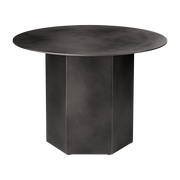 Coffee table ronde in midnight black steel 60cm Epic - Gubi