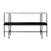 Console en marbre noir et blanc 120x72 TS - Gubi