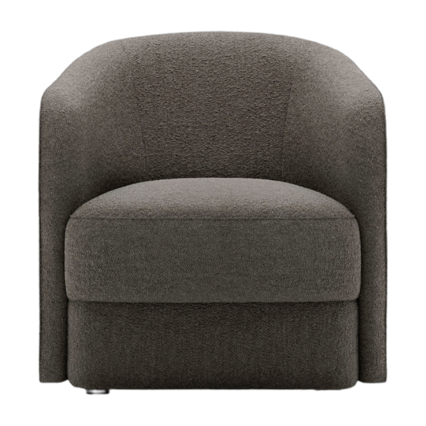 Fauteuil rembourré en barnum dark taupe 71cm Covent - New Works