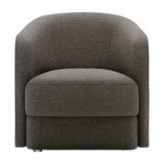Covent Sillón tapizado en topo oscuro barnum 71cm - New Works