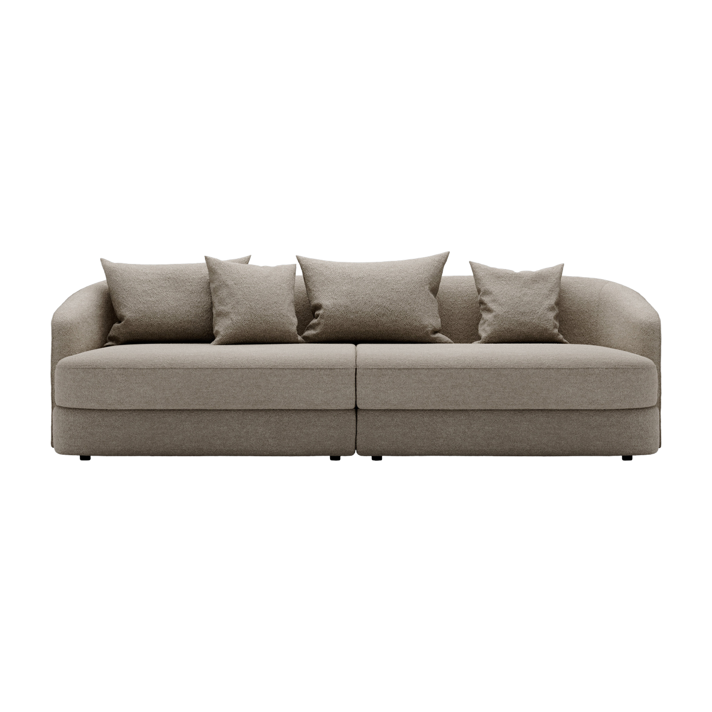 Canapé droit rembourré barnum hemp 260cm Covent Residential - New Works