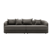 Covent Sofá recto tapizado barnum dark taupe 260cm Residencial - New Works